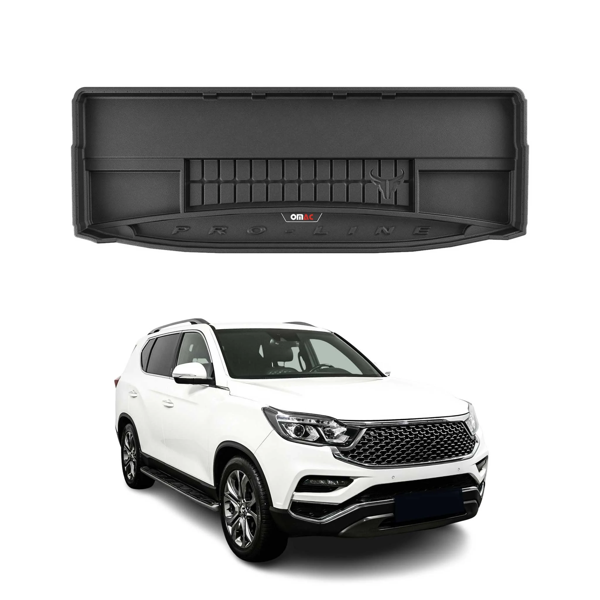 OMAC Gummi Kofferraumwanne für Ssangyong Rexton 2017-2026 TPE Laderaumwanne