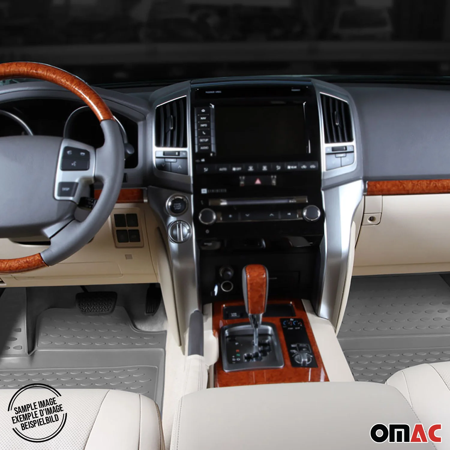 OMAC Gummimatten Fußmatten für Audi Q8 2018-2026 TPE Automatten TPE Schwarz - Image 4