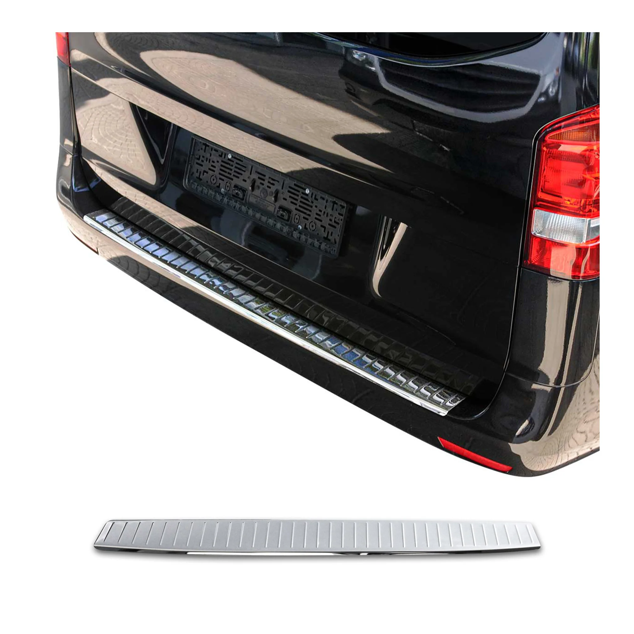 OMAC Ladekantenschutz Stoßstange für Mercedes Vito W447 2014-26 Chrom Edelstahl
