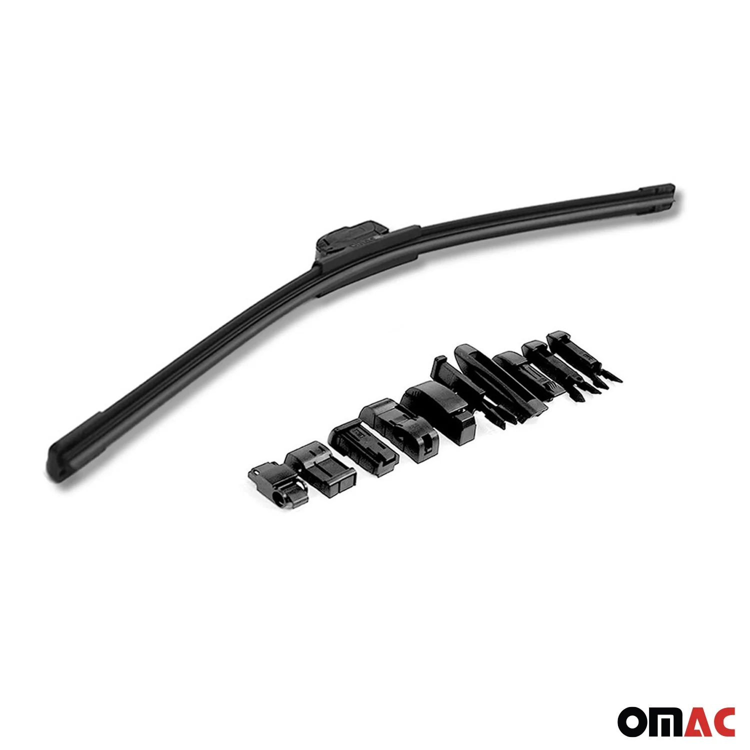 OMAC Universal Scheibenwischer 24" 600mm Wischerblätter Vorne Schwarz Naturgummi - Image 6
