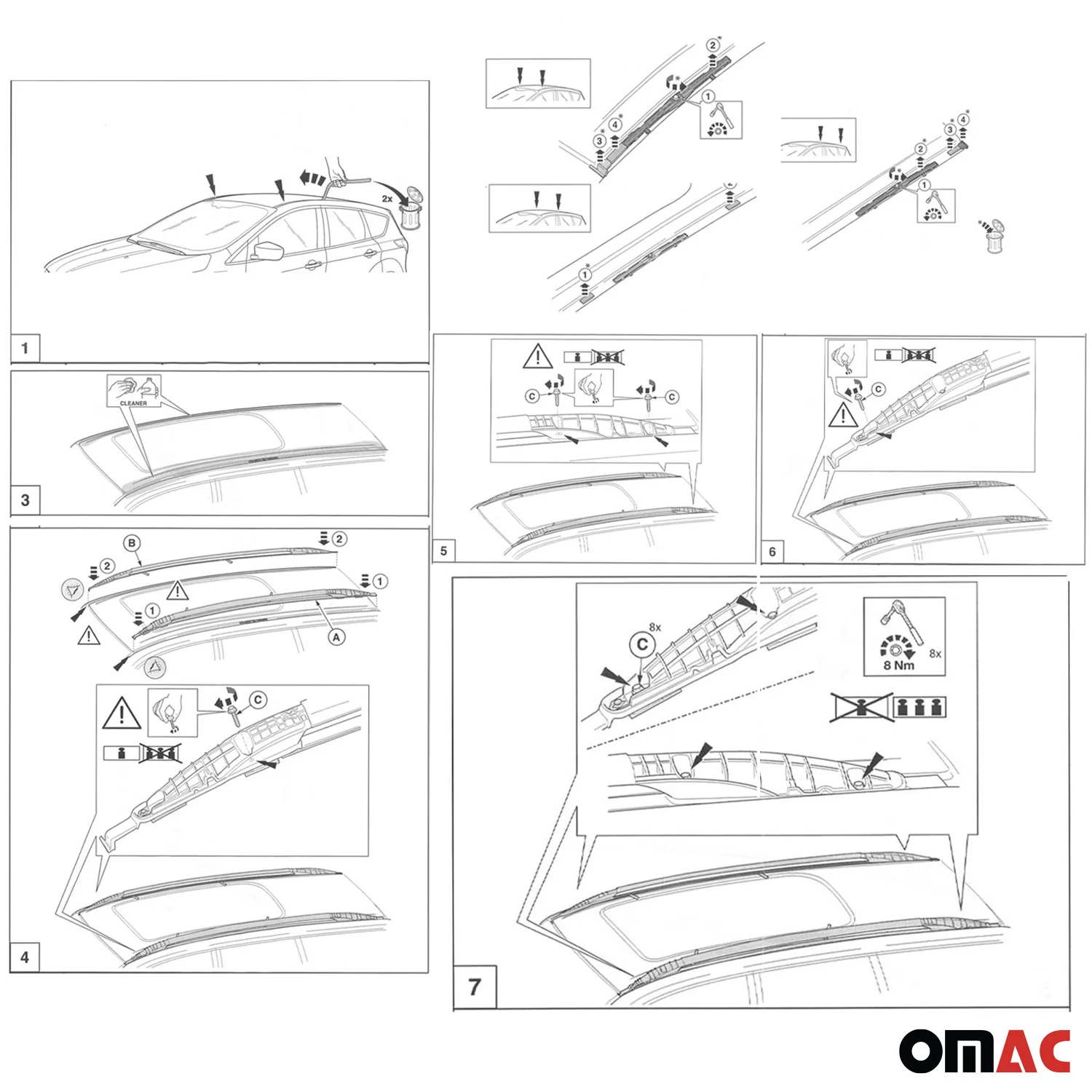 Original Dachreling für Ford Kuga II 2012-2019 Aluminium Grau 2 tlg - Image 4