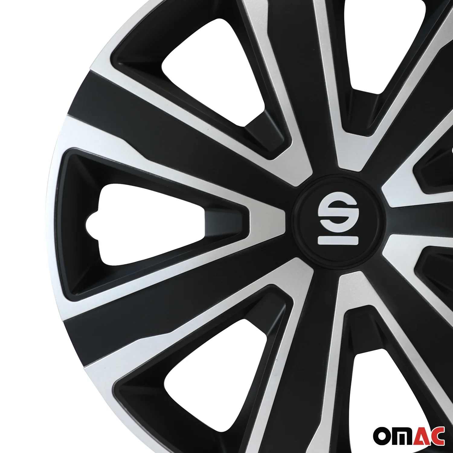 Radkappen Radzierblenden Sparco Palermo 15" Zoll Auto Abdeckung Set Schwarz 4x - Image 6