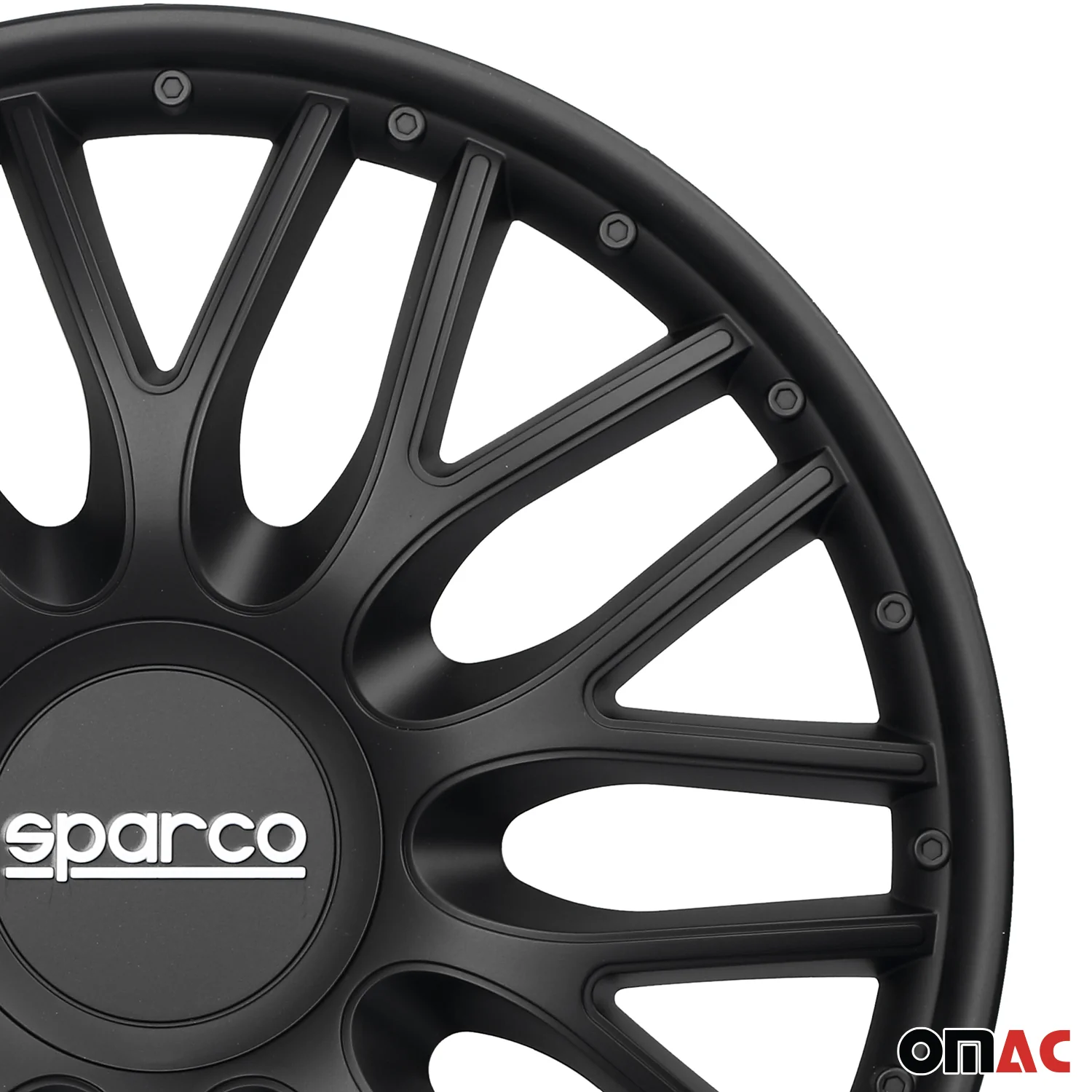 Radkappen Radzierblenden Sparco Roma 14" Zoll Auto Abdeckung Set Schwarz 4x - Image 8