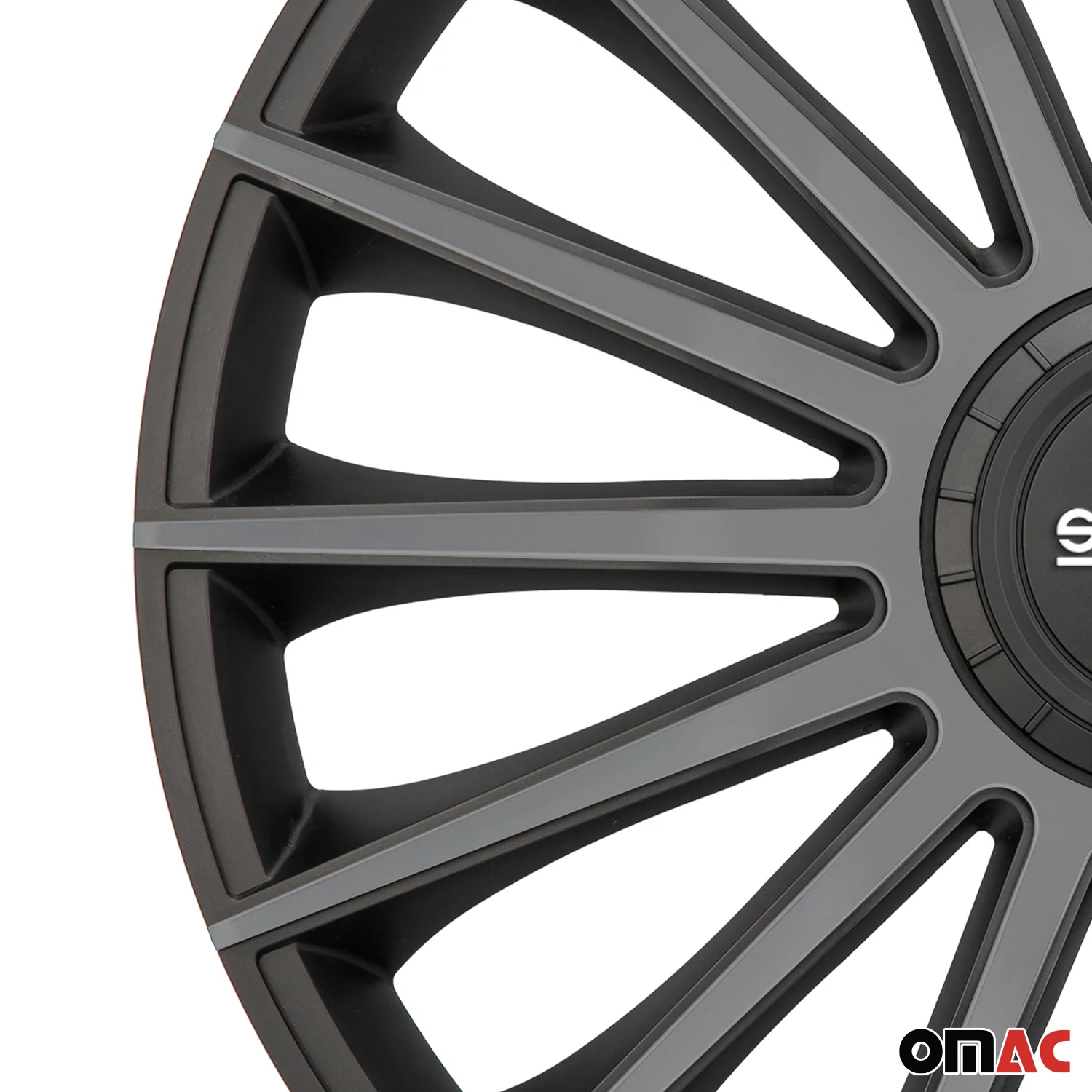 Radkappen Radzierblenden Sparco Treviso 16" Zoll Abdeckung Set Schwarz Grau 4x - Image 7