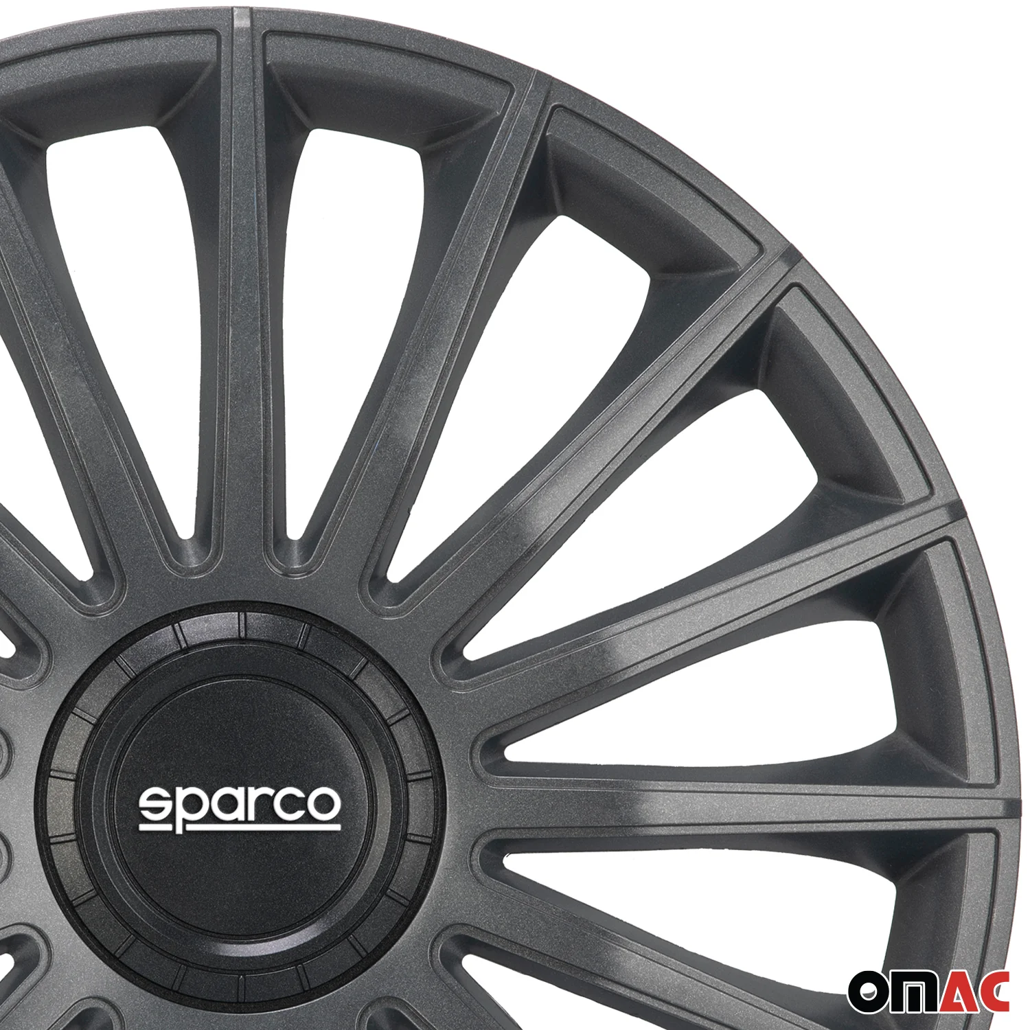 Radkappen Radzierblenden Sparco Treviso 16" Zoll Auto Abdeckung Set Grau 4x - Image 7