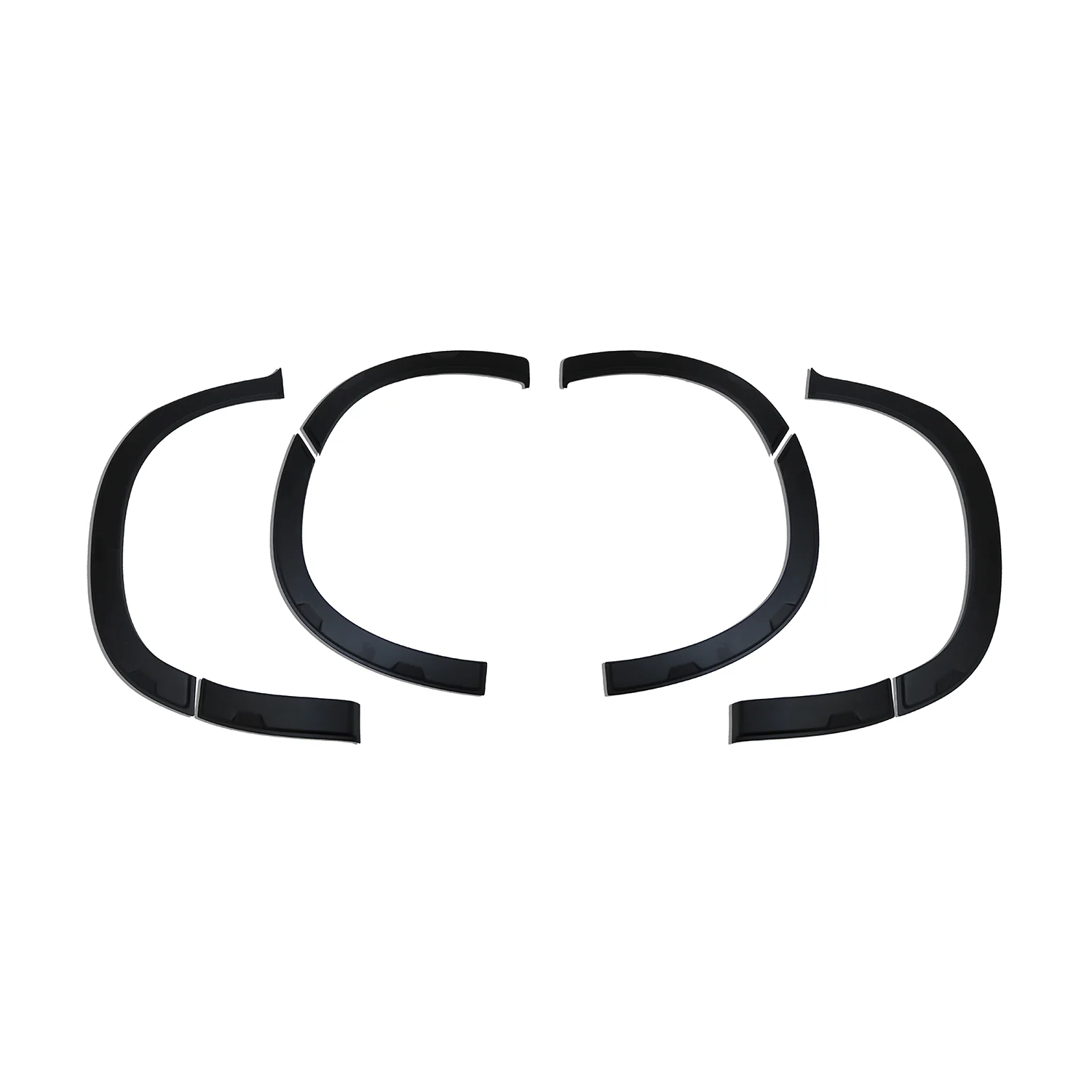 Radläufe Kotflügel Verbreiterung für Peugeot Partner 2018-2026 ABS Schwarz 8 tlg