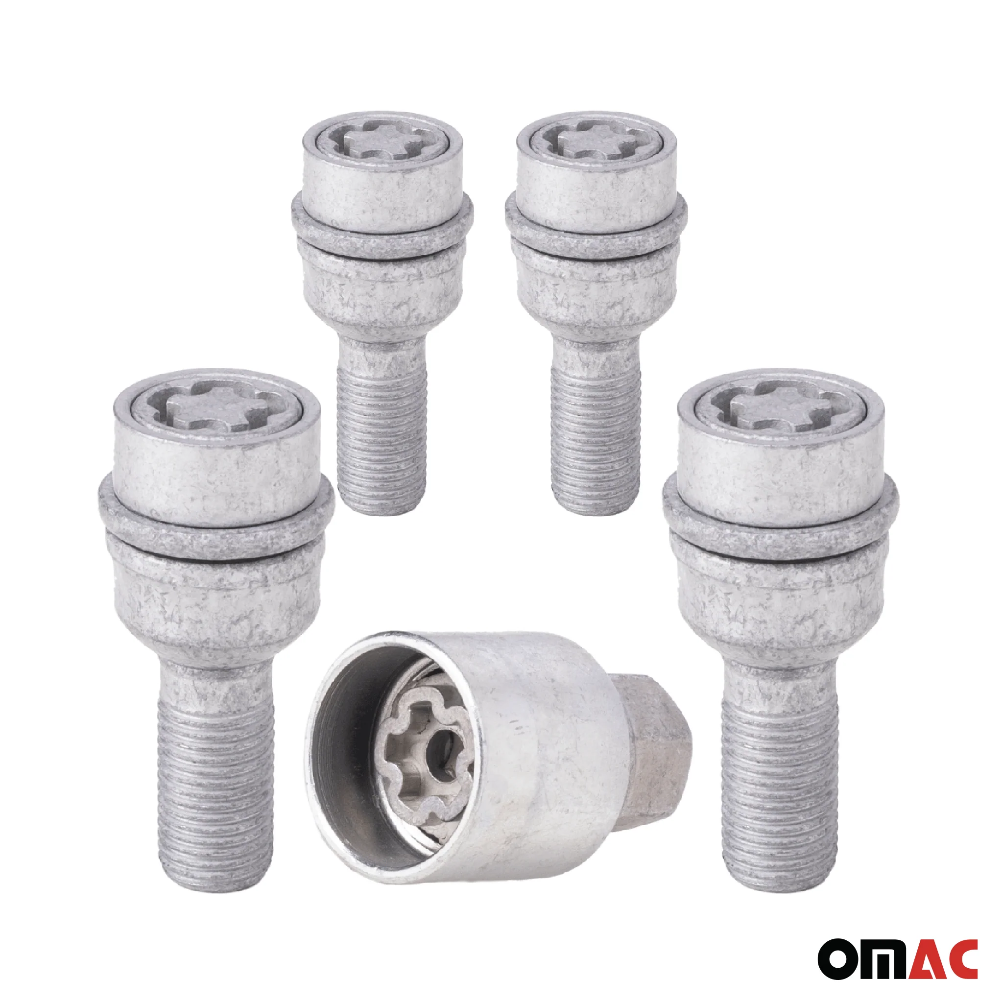 Radschloss Radschrauben Satz für Cupra Tavascan ab 2024 Silber 4x M14X1.5 - Image 9