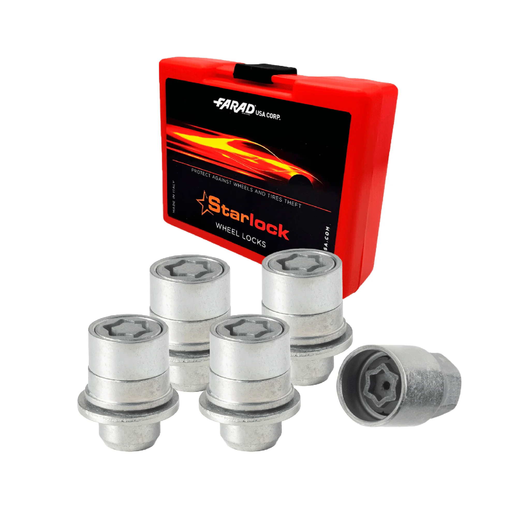 Radschloss Radschrauben Satz für Jaguar XK 1996-2014 Silber 4tlg M12X1.5
