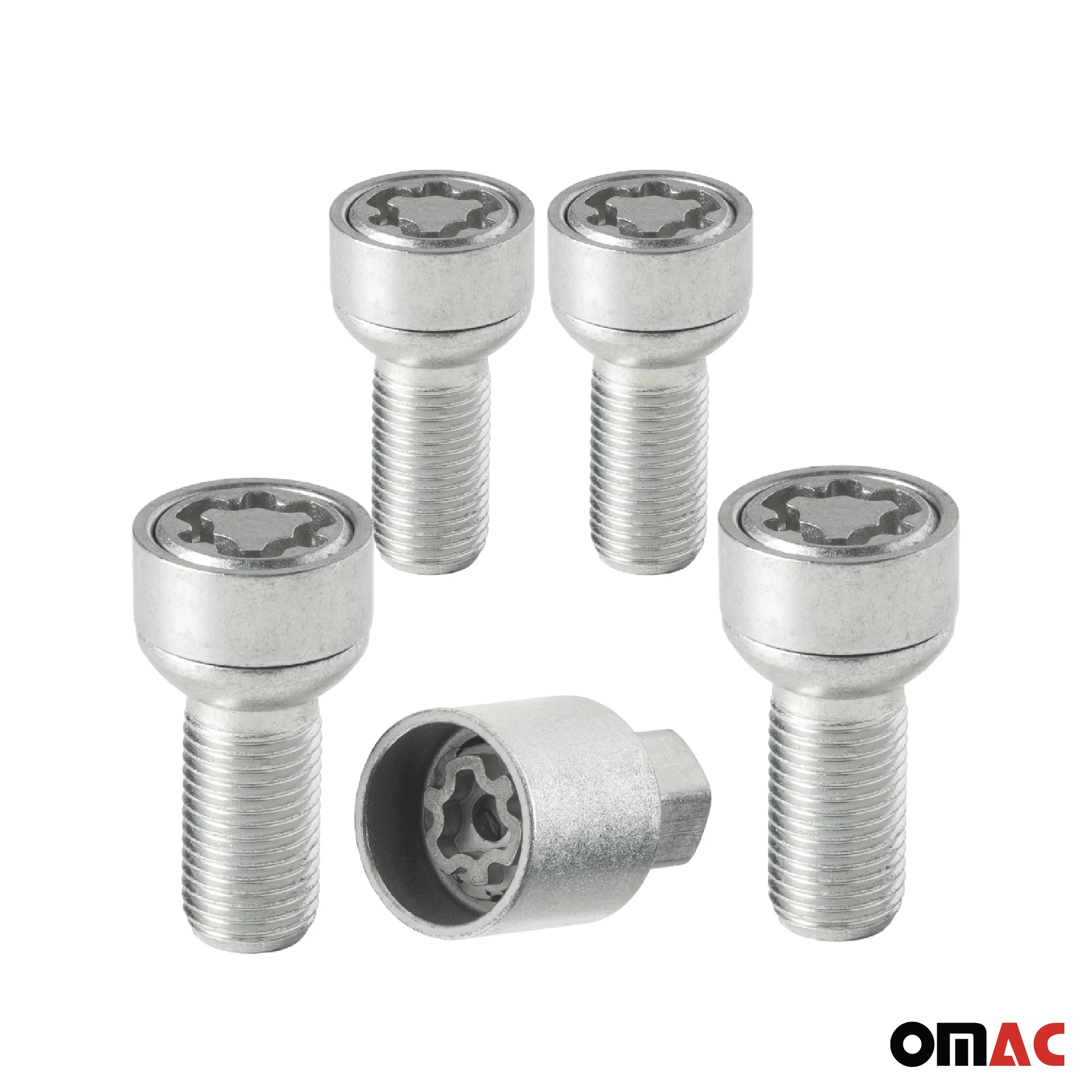 Radschloss Radschrauben Satz für Mercedes Vito ab 2004 Silber 4tlg M14X1.5 - Image 9