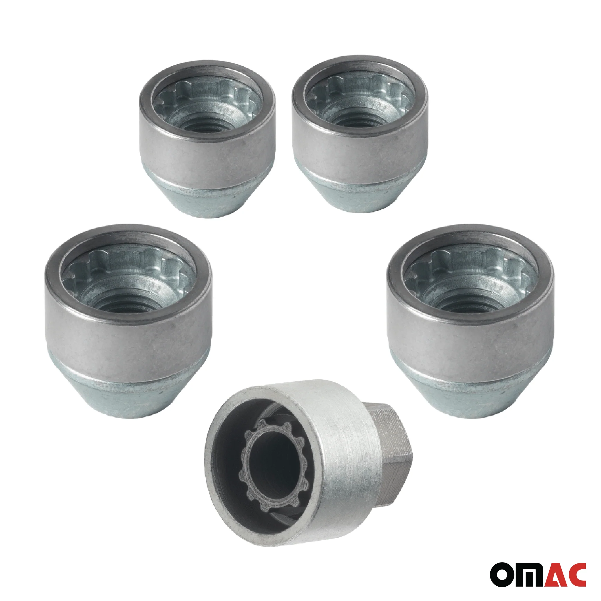 Radschloss Radschrauben Satz für Opel Insignia ab 2017 Silber 4tlg M12X1.5 - Image 9