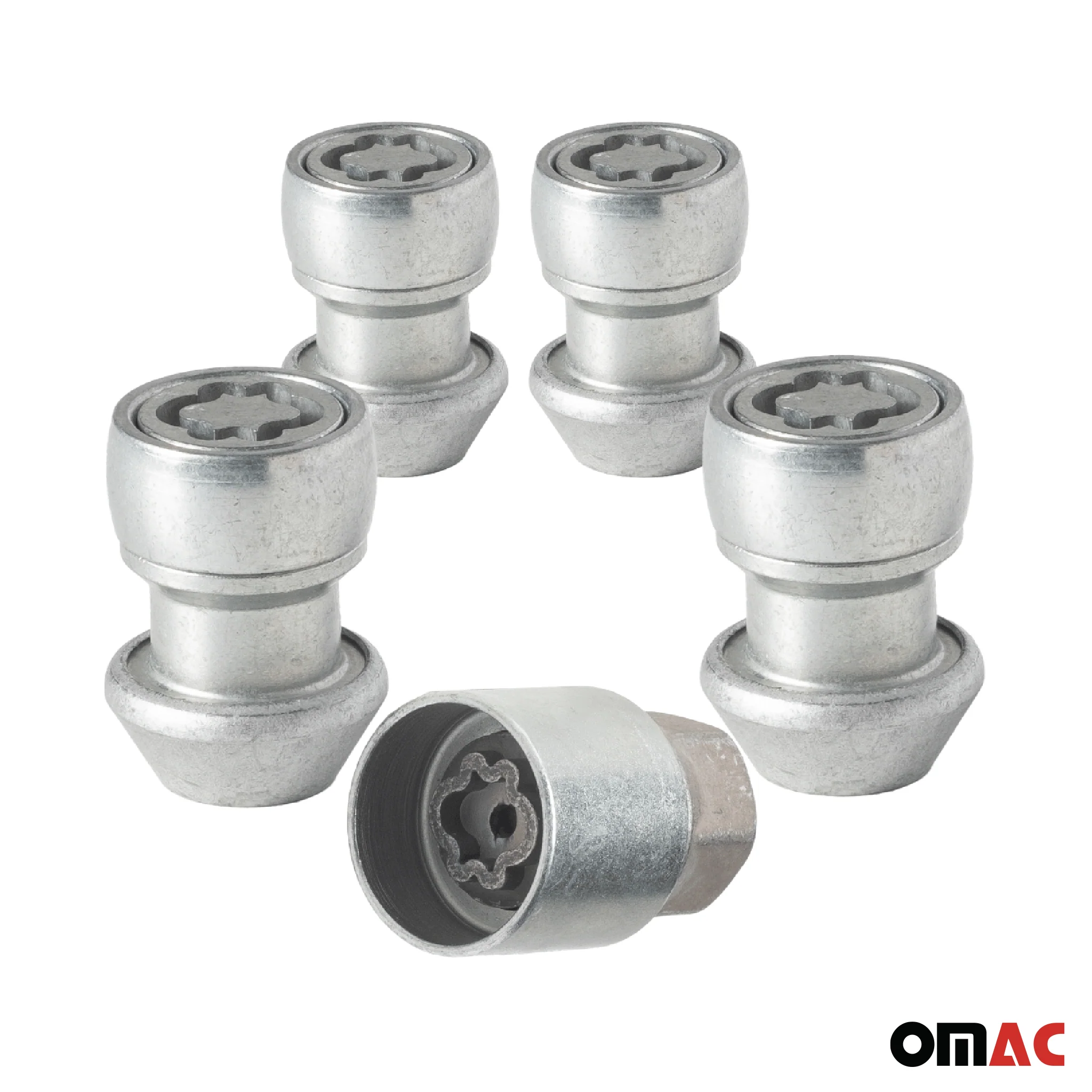 Radschloss Radschrauben Satz für Volvo V50/ S40/ V40 Silber 4tlg M12X1.5 - Image 9