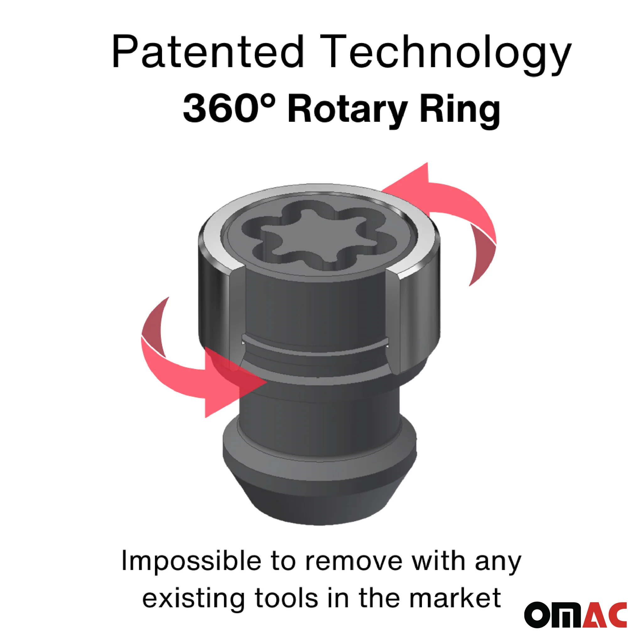 Radschloss Satz für Land Rover Freelander 2 2010-2014 Schwarz 4tlg M14X1.5 - Image 6