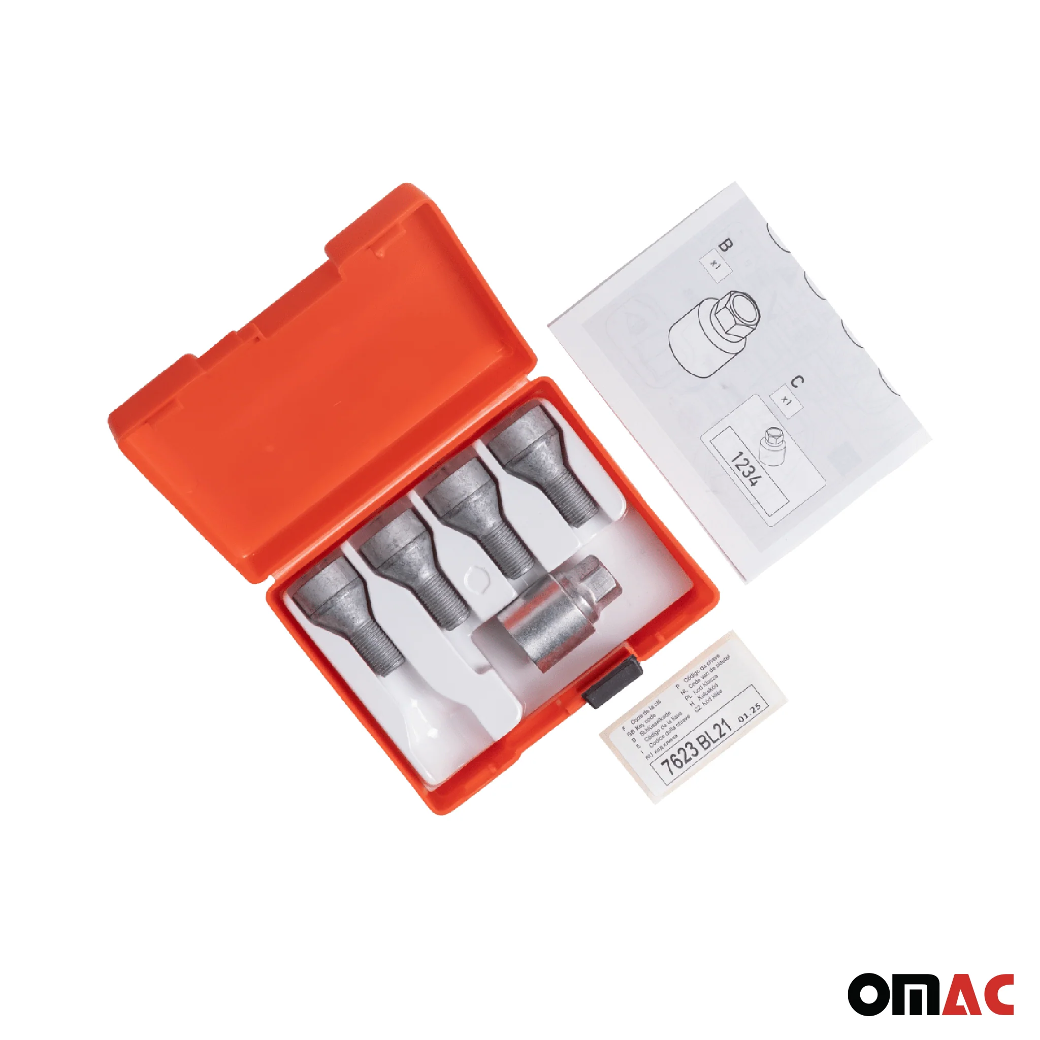 Radschloss Satz für MG MG ZS / Astor/ HS/ MG5/ MG3 ab 2019 Silber 4tlg M14X1.5 - Image 5