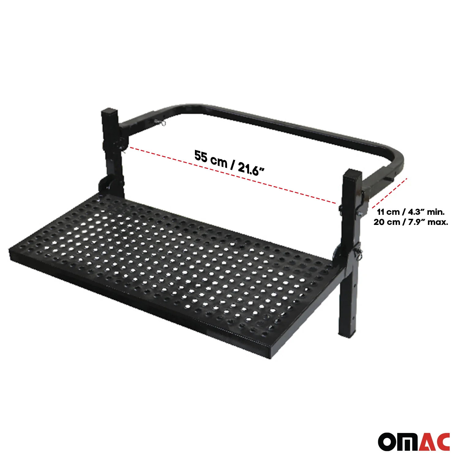 Radtritt Trittstufe Rad Stufe für VW Multivan T7 Klappbar Faltbar 55cm Stahl - Image 4