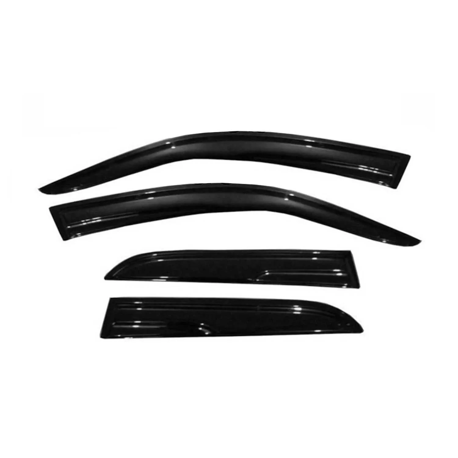 4x Windabweiser Regenabweiser für Seat Ibiza 2002-2008 Acryl Dunkel - Image 2