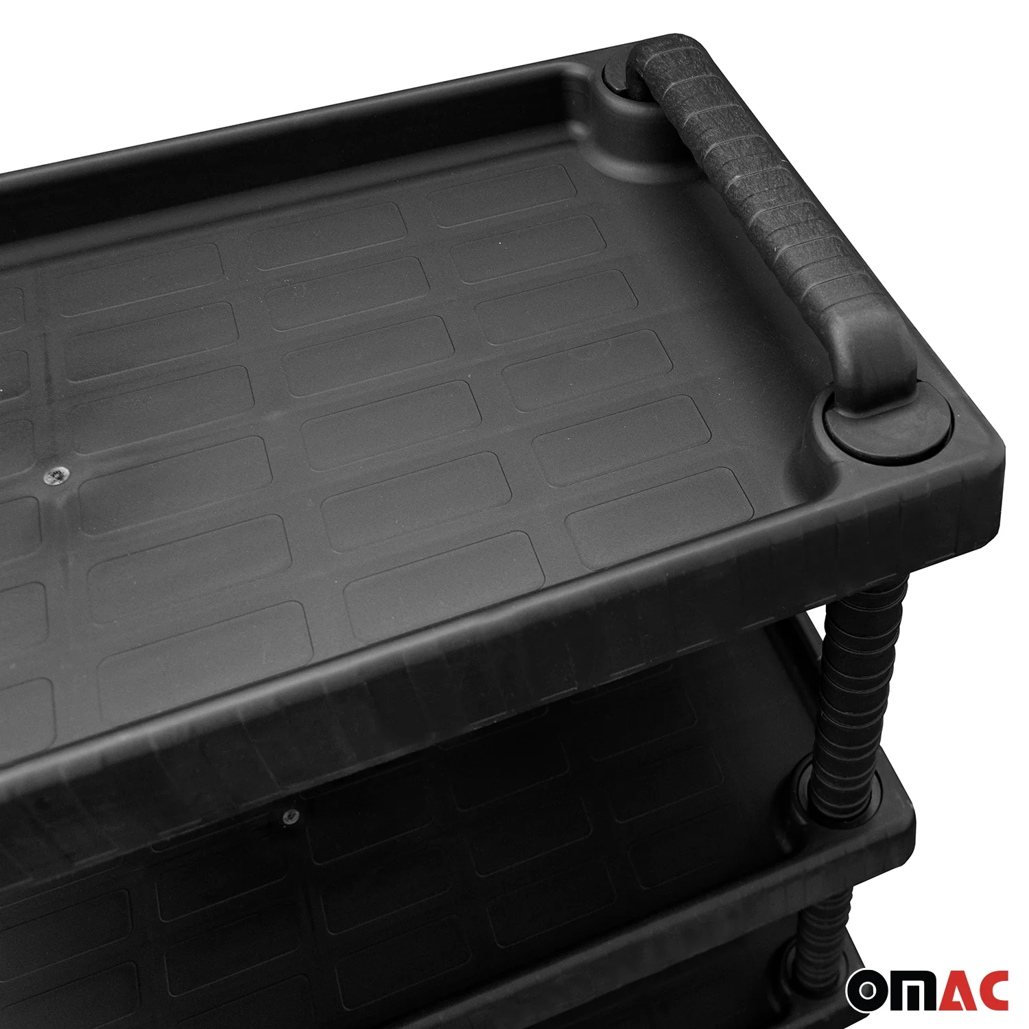 Rollwagen 3 Etagen Rollen Trolley Werkstattwagen Montagewagen Schwarz 40 kg - Image 9