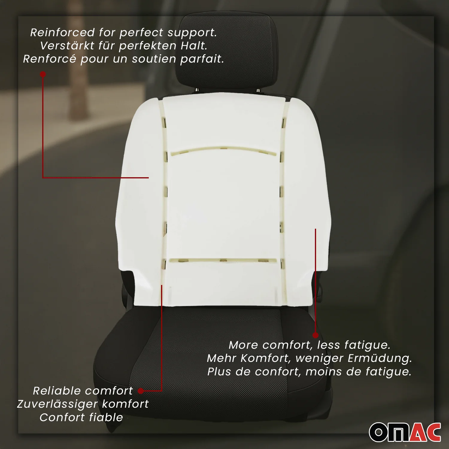 Rückenlehne Schaumstoff Sitzpolster für Opel Combo D 2012-2018 Ersatz 1tlg - Image 5