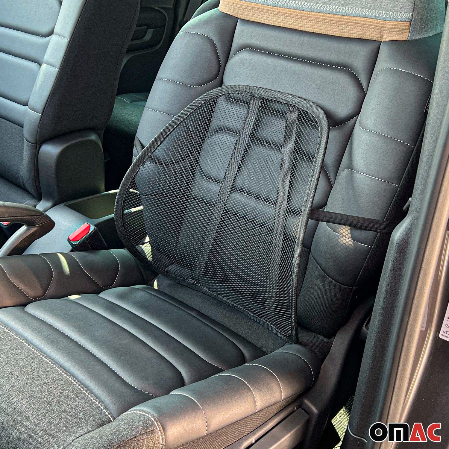 Rückenstütz Lordosenstütze Büro Auto Stuhl Sessel Sitz Stütze Bezüge Schwarz 20x - Image 2