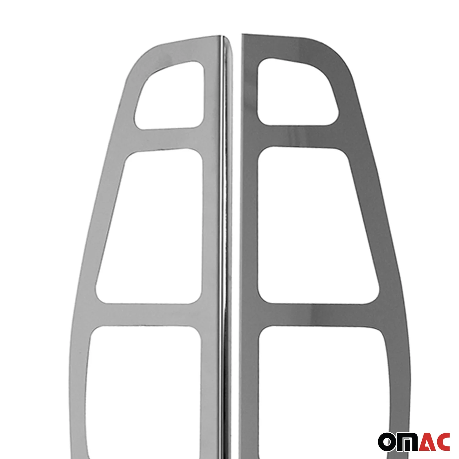 Rücklicht Leisten Heckleuchte für Fiat Doblo 2000-2006 Edelstahl Chrom 2tlg - Image 7
