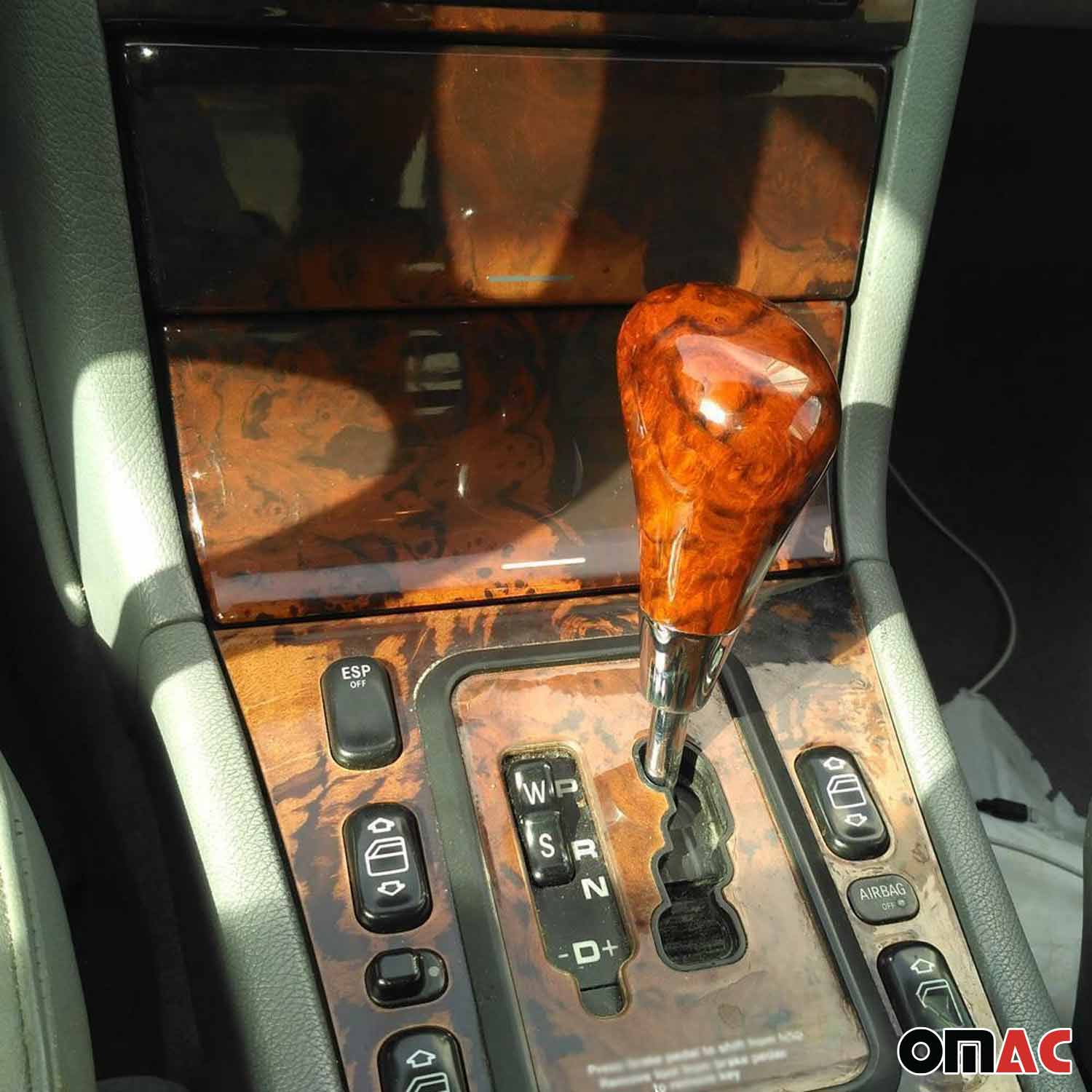 Schaltknauf Schaltknopf für Mercedes E Klasse W210 W211 W220 Walnut - Image 2