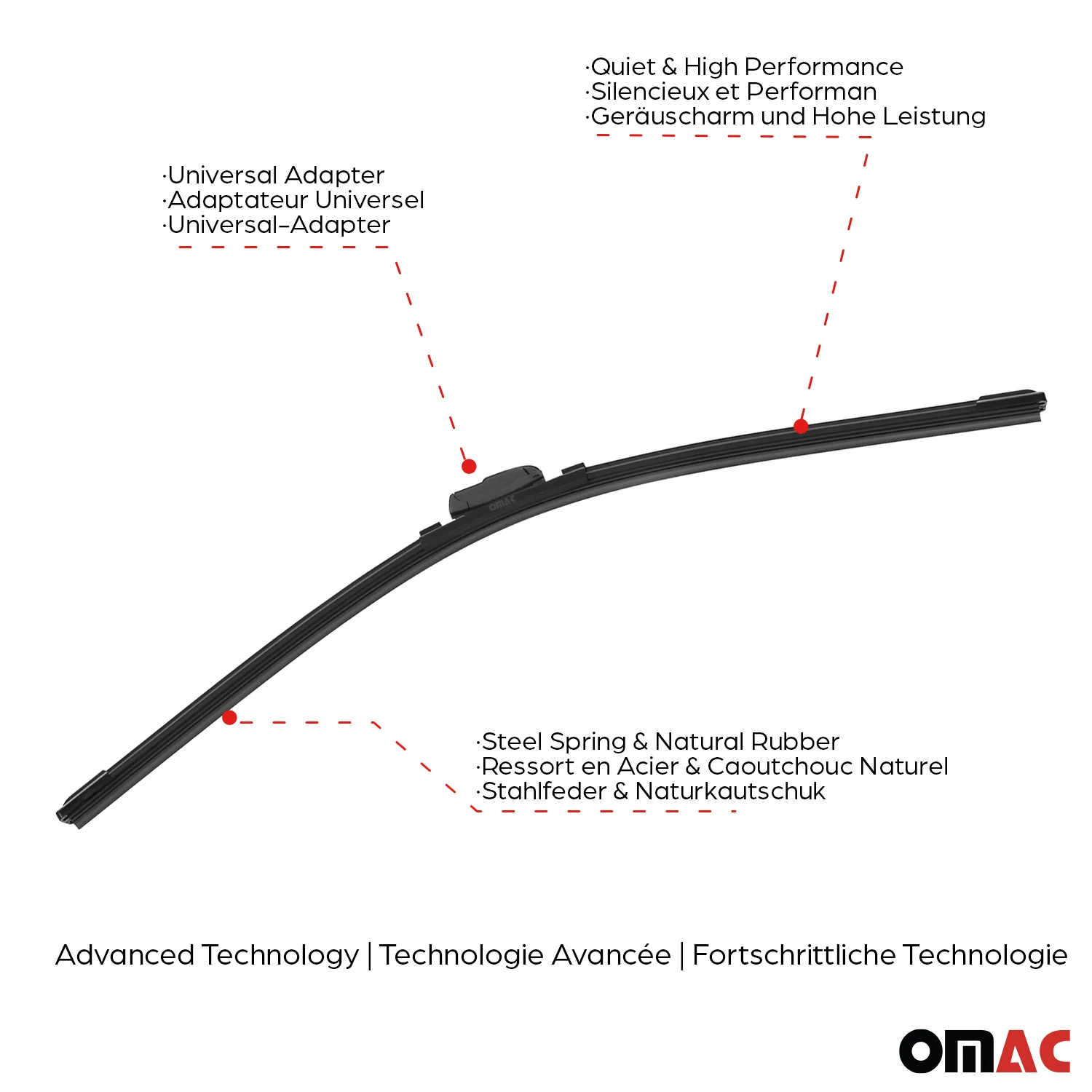 Scheibenwischer Vorne für Chevrolet Cruze 2010-2015 - Image 4