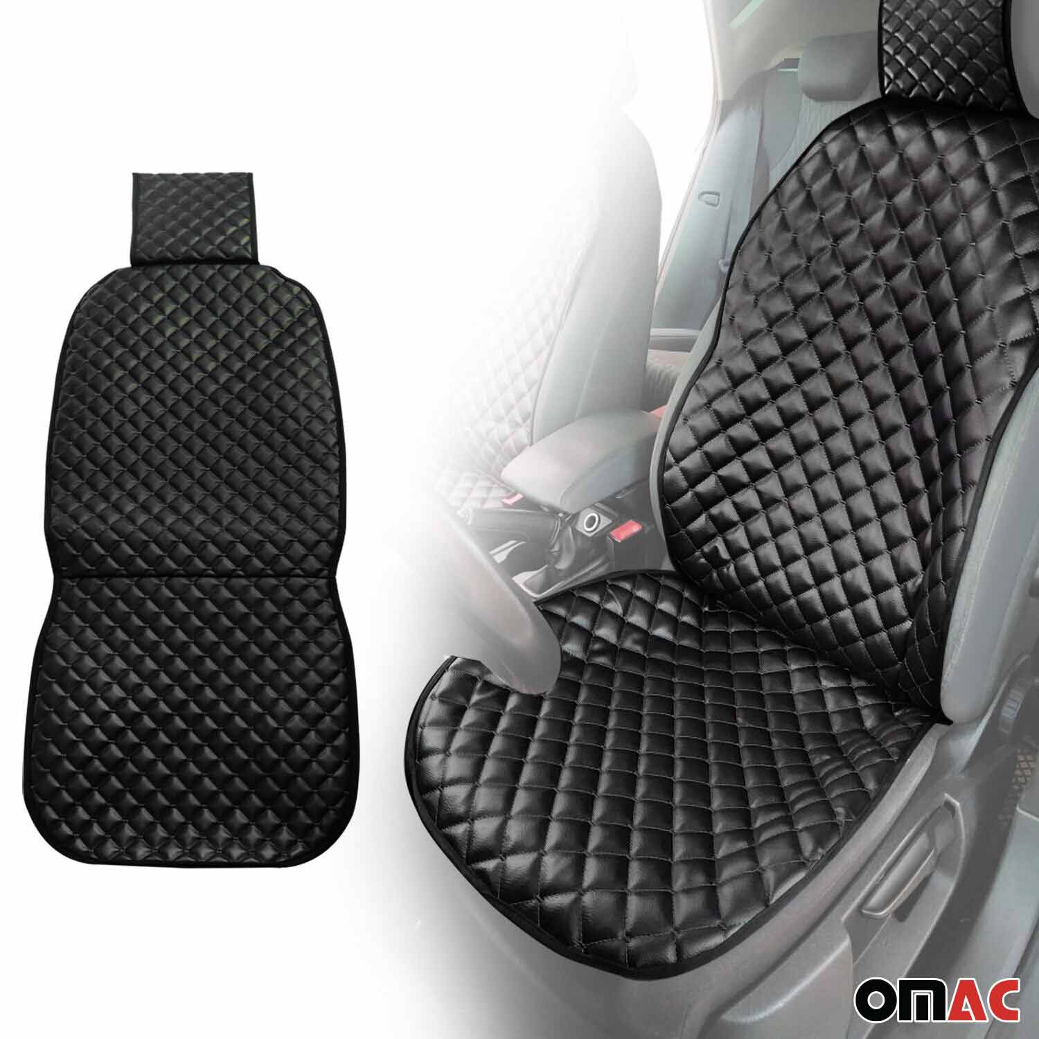 Schonbezug Sitzauflage für Nissan Townstar 2022-2026 Kunstleder Schwarz - Image 2