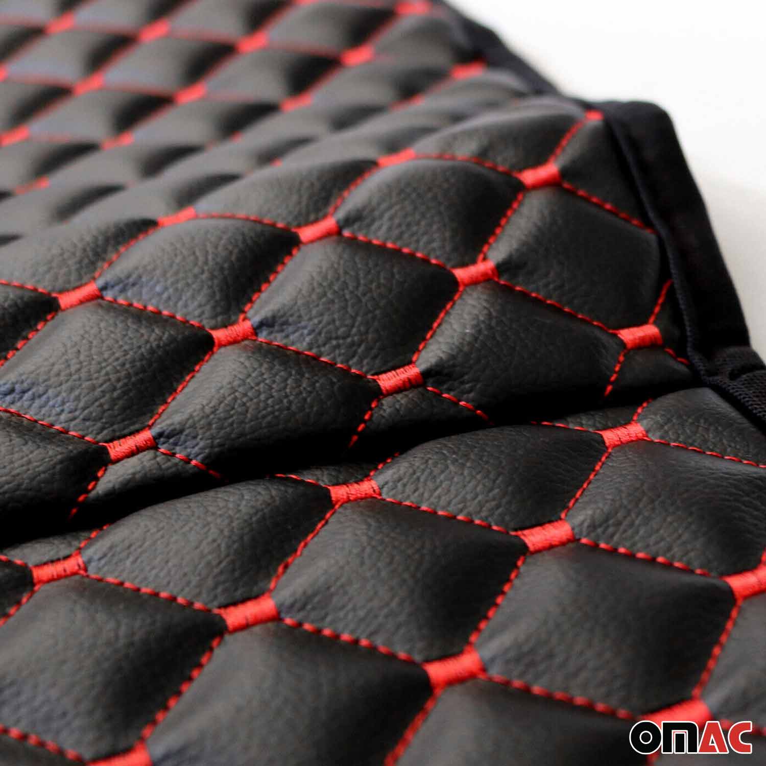 Schonbezug Sitzauflage für Nissan Townstar 2022-2026 Kunstleder Schwarz Rot - Image 4