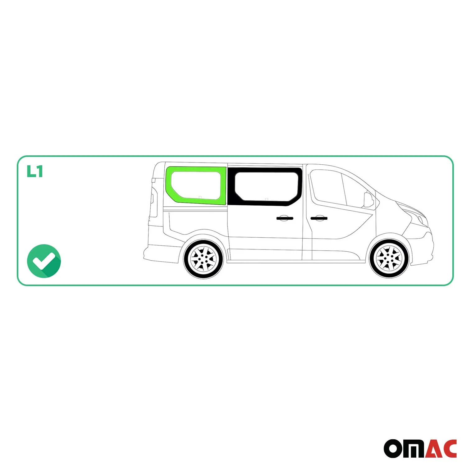Seitenfenster Auto Fenster für Fiat Talento 2016-2020 Schiebetür Rechts L1 - Image 3