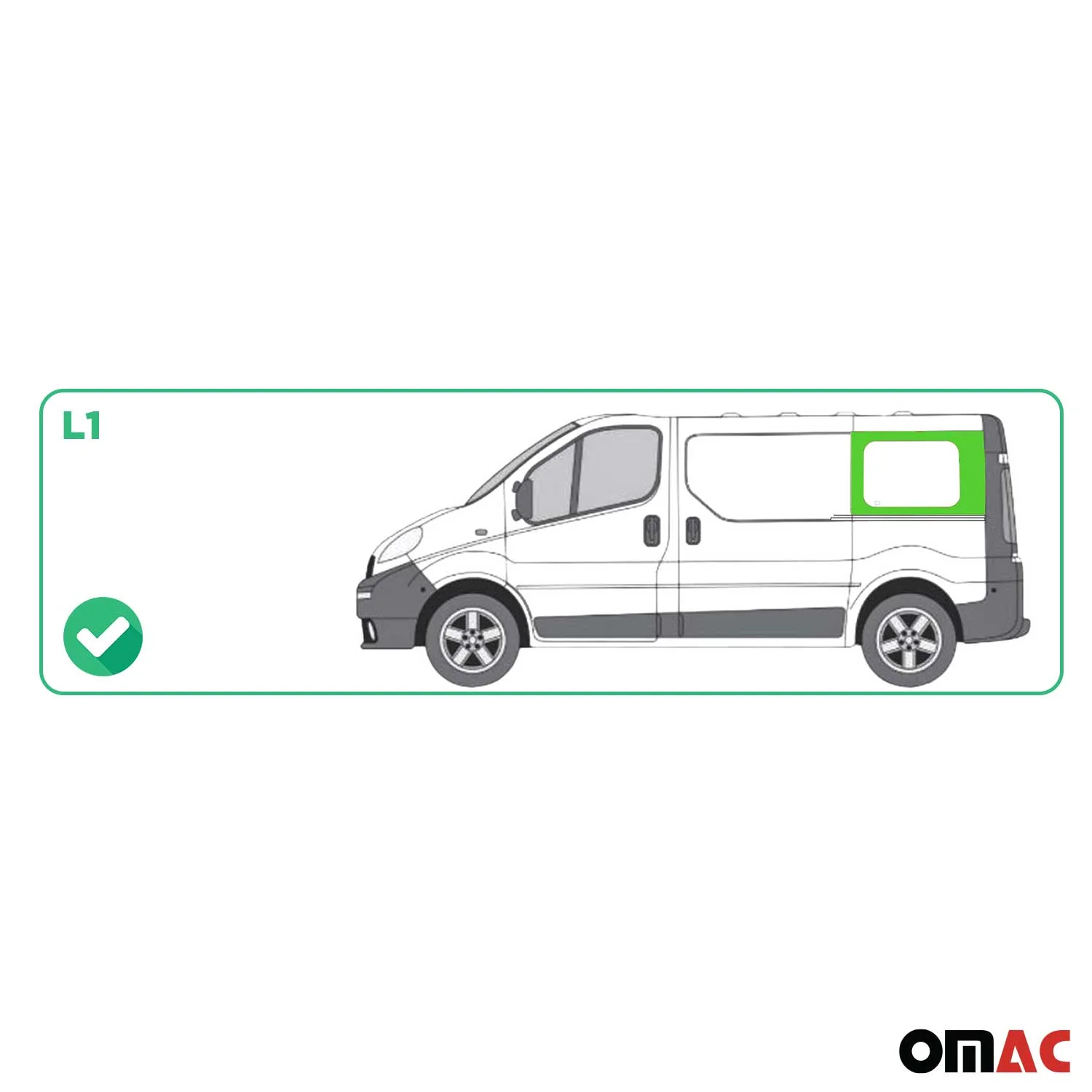 Seitenfenster Auto Fenster für Nissan Primastar 2001-2014 Schiebetür Rechts L1 - Image 3