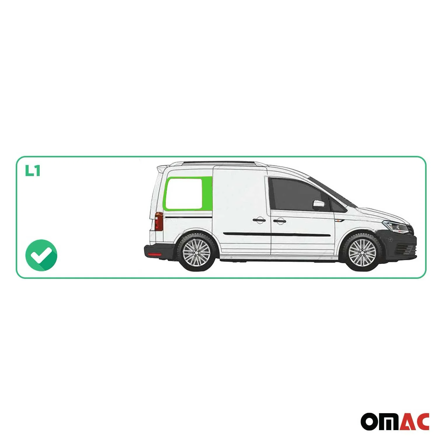 Seitenfenster Auto Fenster für VW Caddy 2003-2020 Seitenscheibe Rechts L1 - Image 3