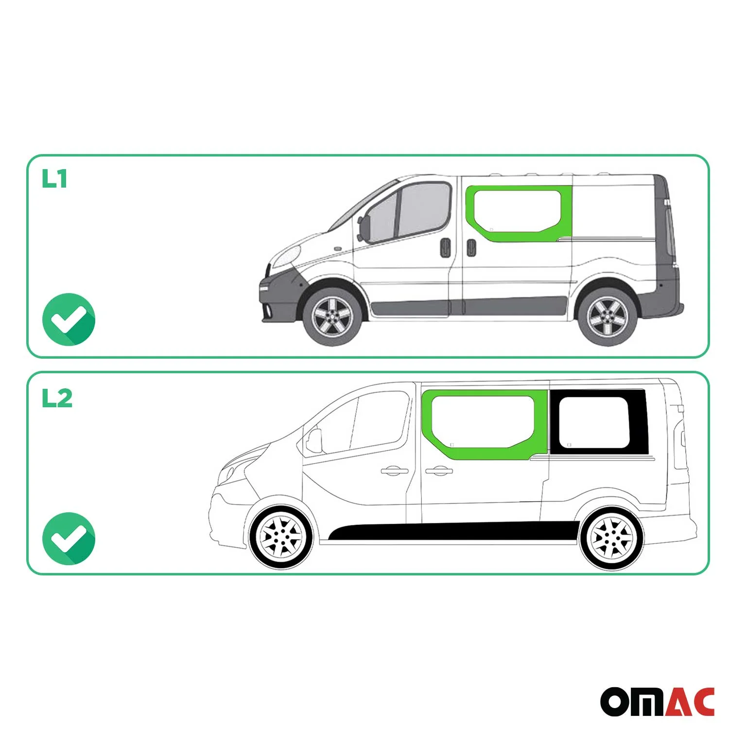 Seitenfenster Fenster für Opel Vivaro A 2001-2014 Schiebetür Rechts L1 L2 - Image 3