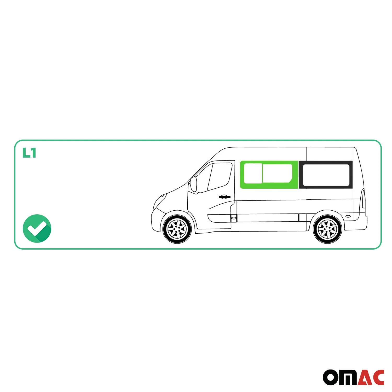 Seitenfenster Schiebefenster für Renault Master 2010-2024 Auto Links L1 - Image 3