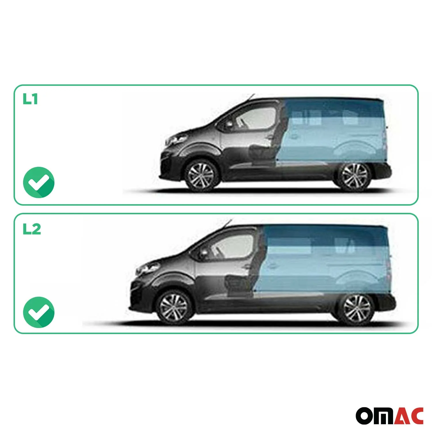 Seitenfenster Schiebefenster für VW T5 2003-2015 Links Rechts Schwarz L1 L2 SET - Image 3