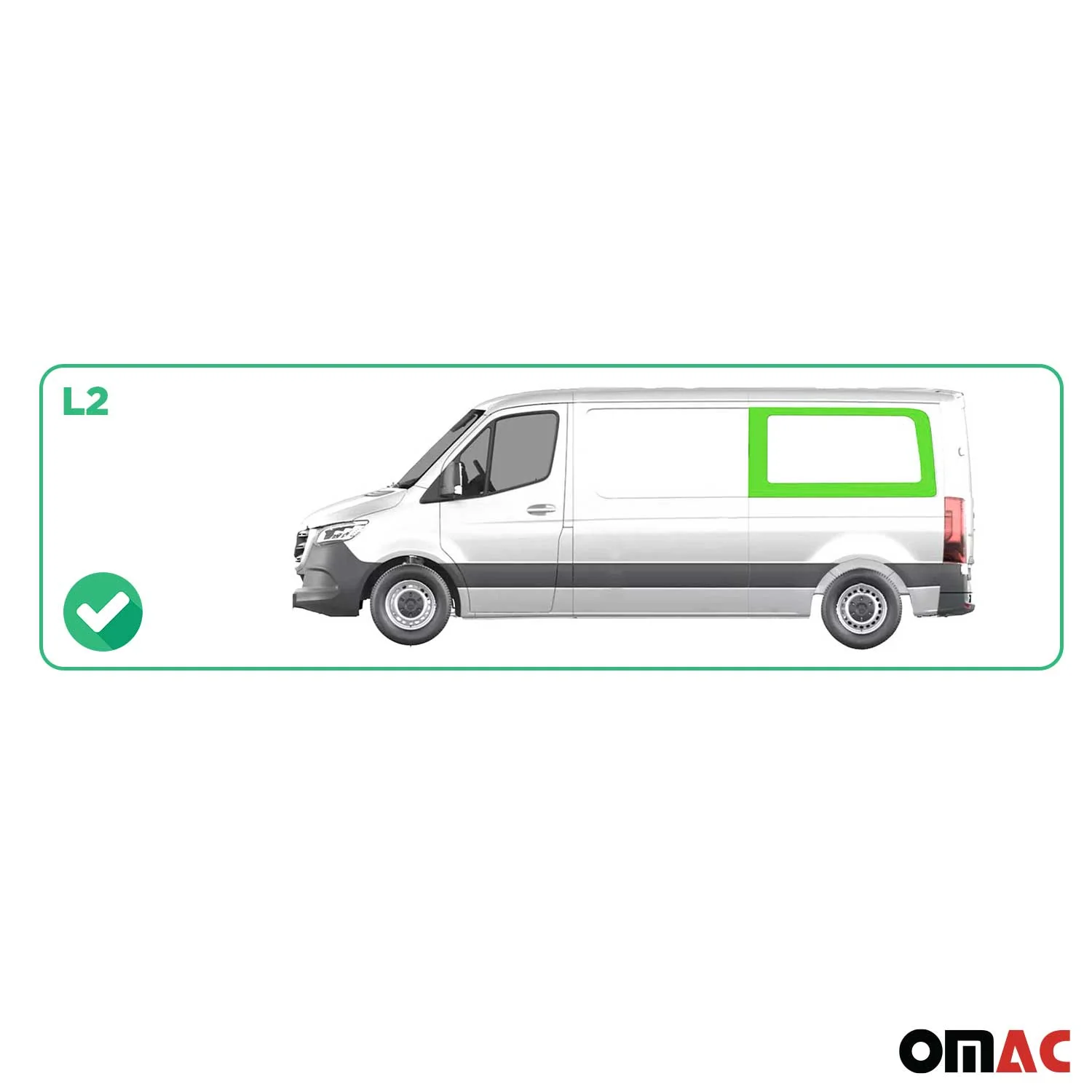 Seitenfenster Seitenscheibe für Mercedes Sprinter W906 2006-2018 Links L2 - Image 3