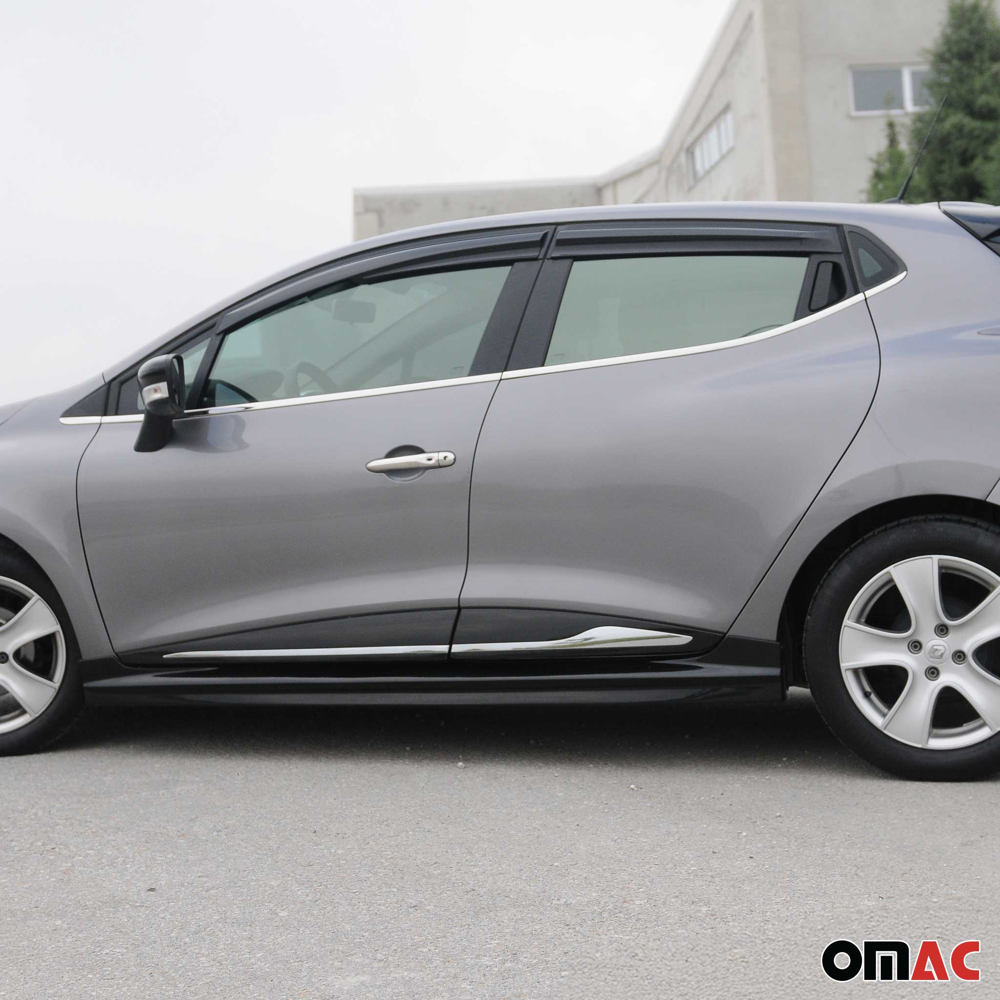 Seitenleiste Fensterleisten Edelstahl Chrom Satz für Renault Clio HB 2012-2019 - Image 2