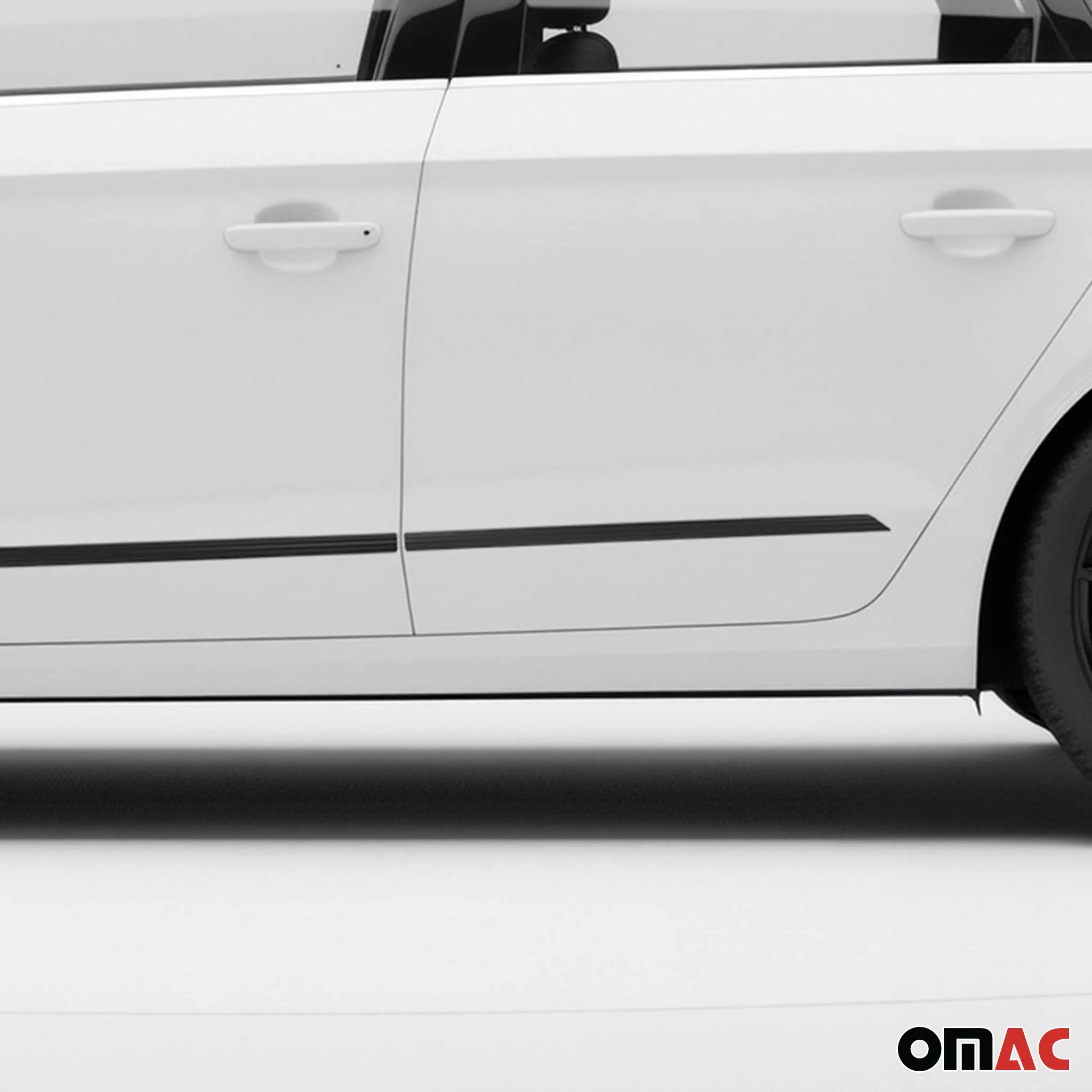 Seitentürleiste Türleisten Türschutzleiste für Audi A3 2012-2024 Alu Schwarz 4x - Image 3