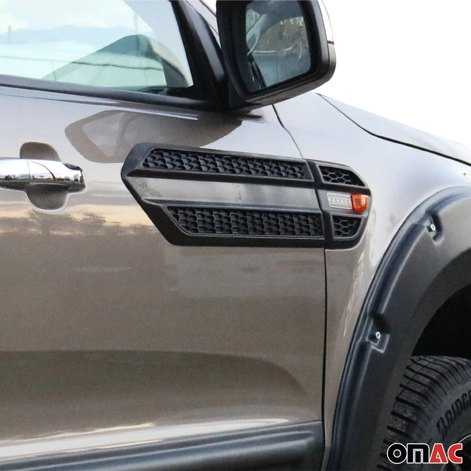 Seitentürleiste Türschutzleiste für Ford Ranger T6 XLT FL 2015-2022 ABS Schwarz - Image 3
