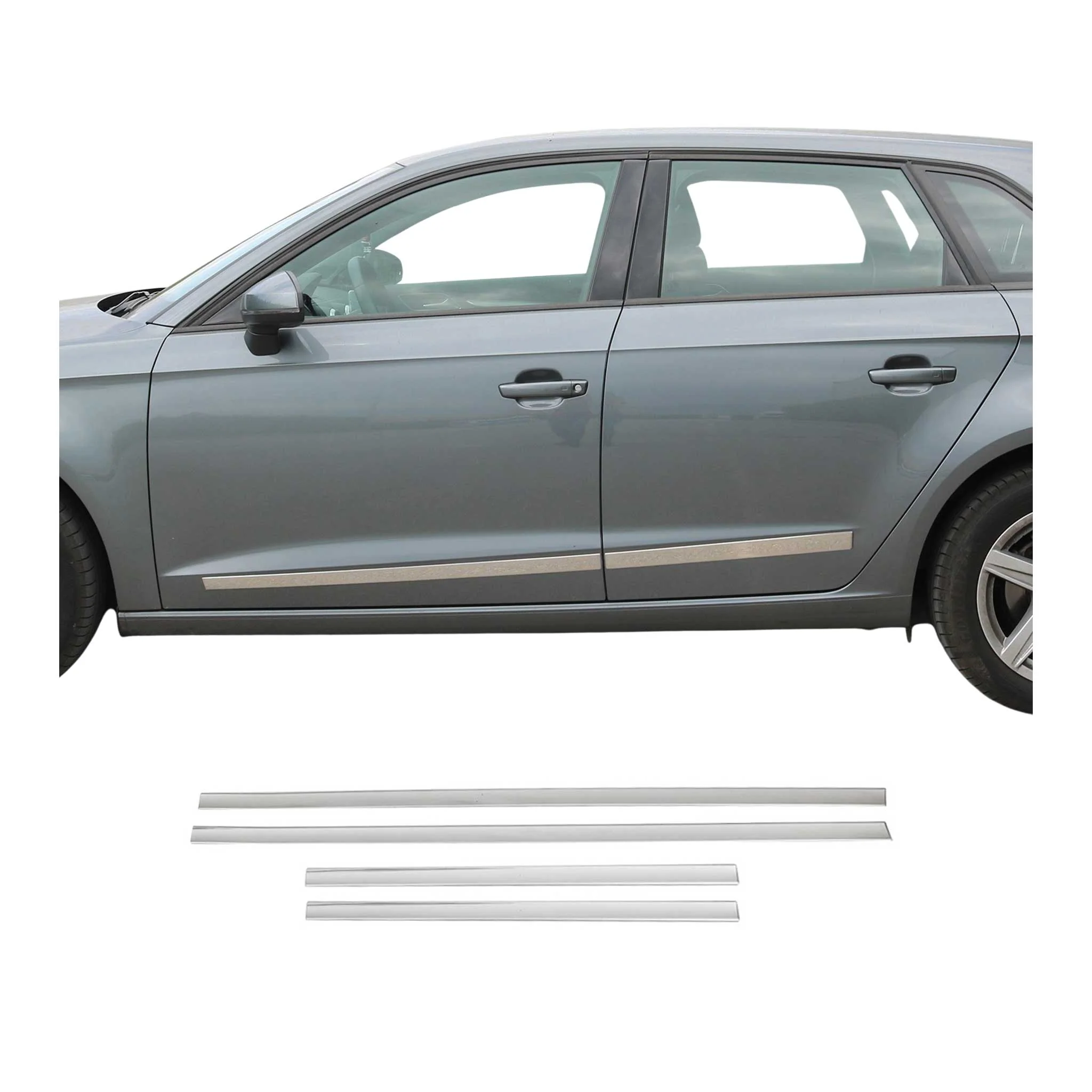 Türschutz Türleiste Seitentürleiste für Skoda Superb 2015-2026 Chrom Stahl 4x
