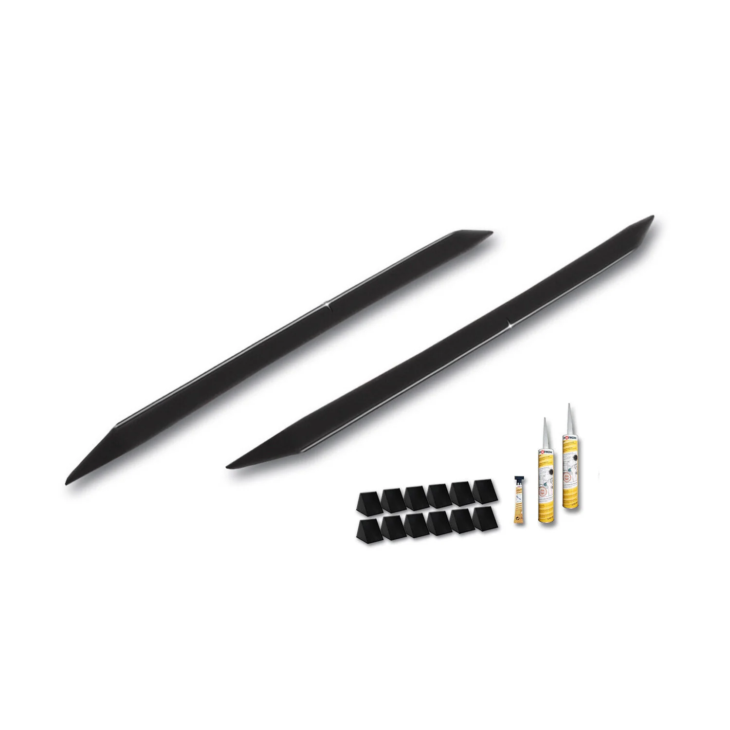 RDX Seitenschweller für Opel Corsa C 2000-2006 ABS Schwarz glänzend - Image 2