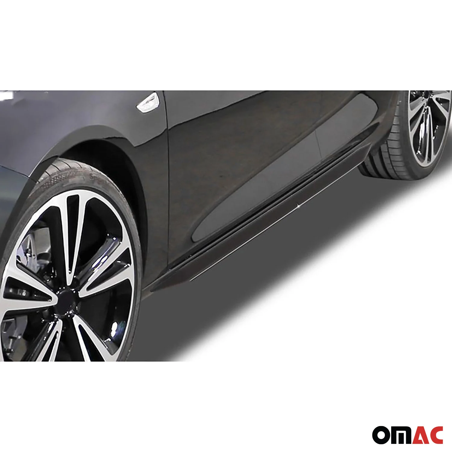 RDX Seitenschweller für Opel Zafira B 2005-2012 ABS Schwarz glänzend - Image 4