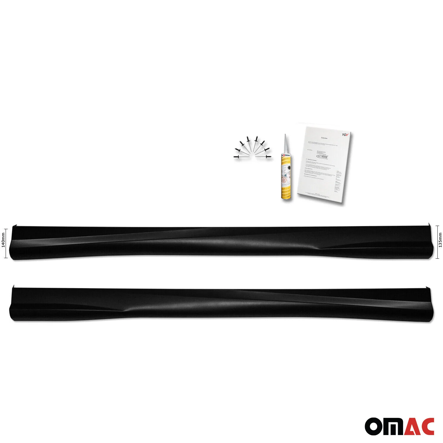 RDX Seitenschweller für Peugeot 207 3 5 türer 2006-2023 ABS Unlackiert - Image 3
