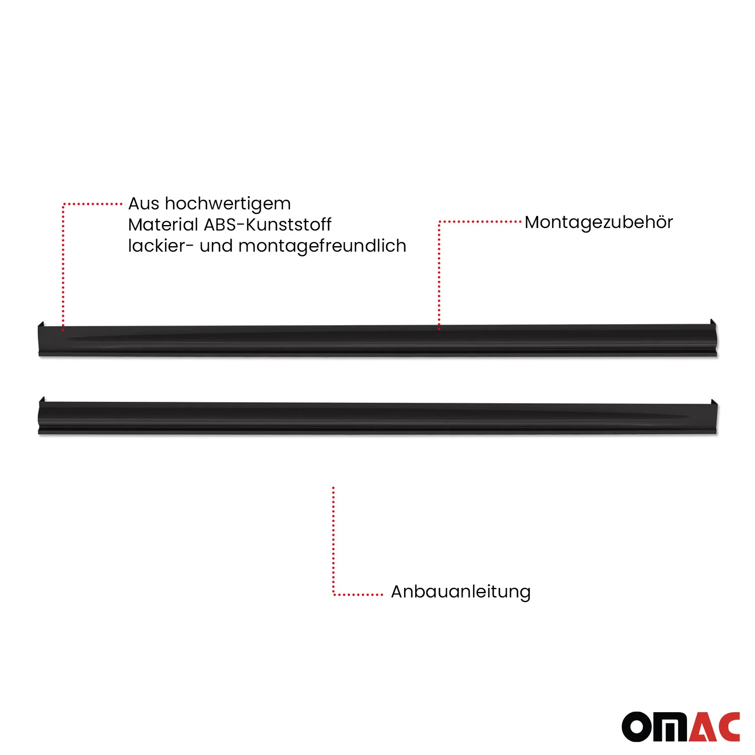 RDX Seitenschweller Kratzschutz für VW Caddy V Maxi 2020-2023 ABS - Image 3