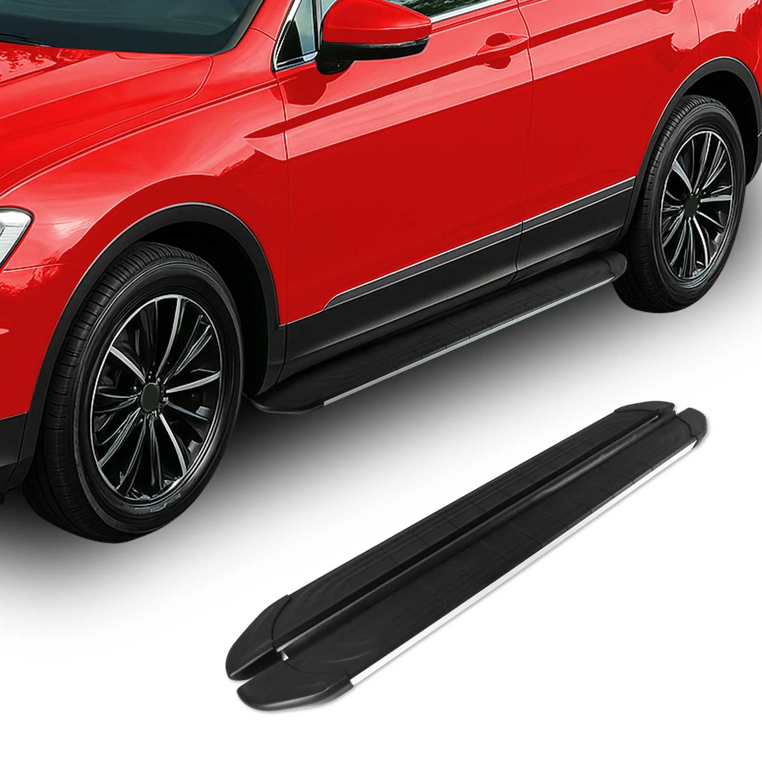 Seitenschweller Trittbretter für Toyota Corolla Cross 2021-2026 Silber 2 tlg - Image 2