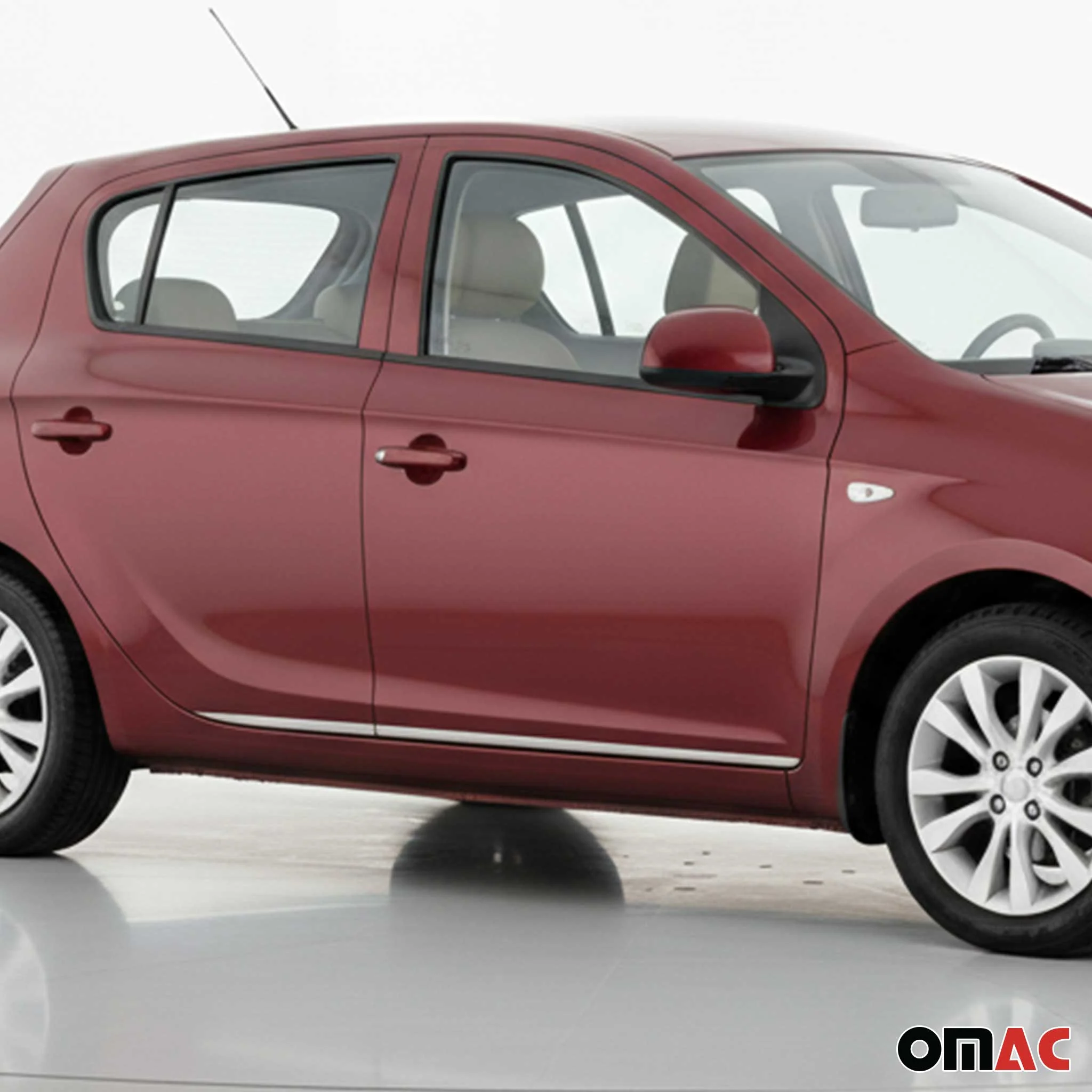 Seitentürleiste Türleisten Türschutzleiste für Hyundai i20 2008-2014 Chrom 4x - Image 2