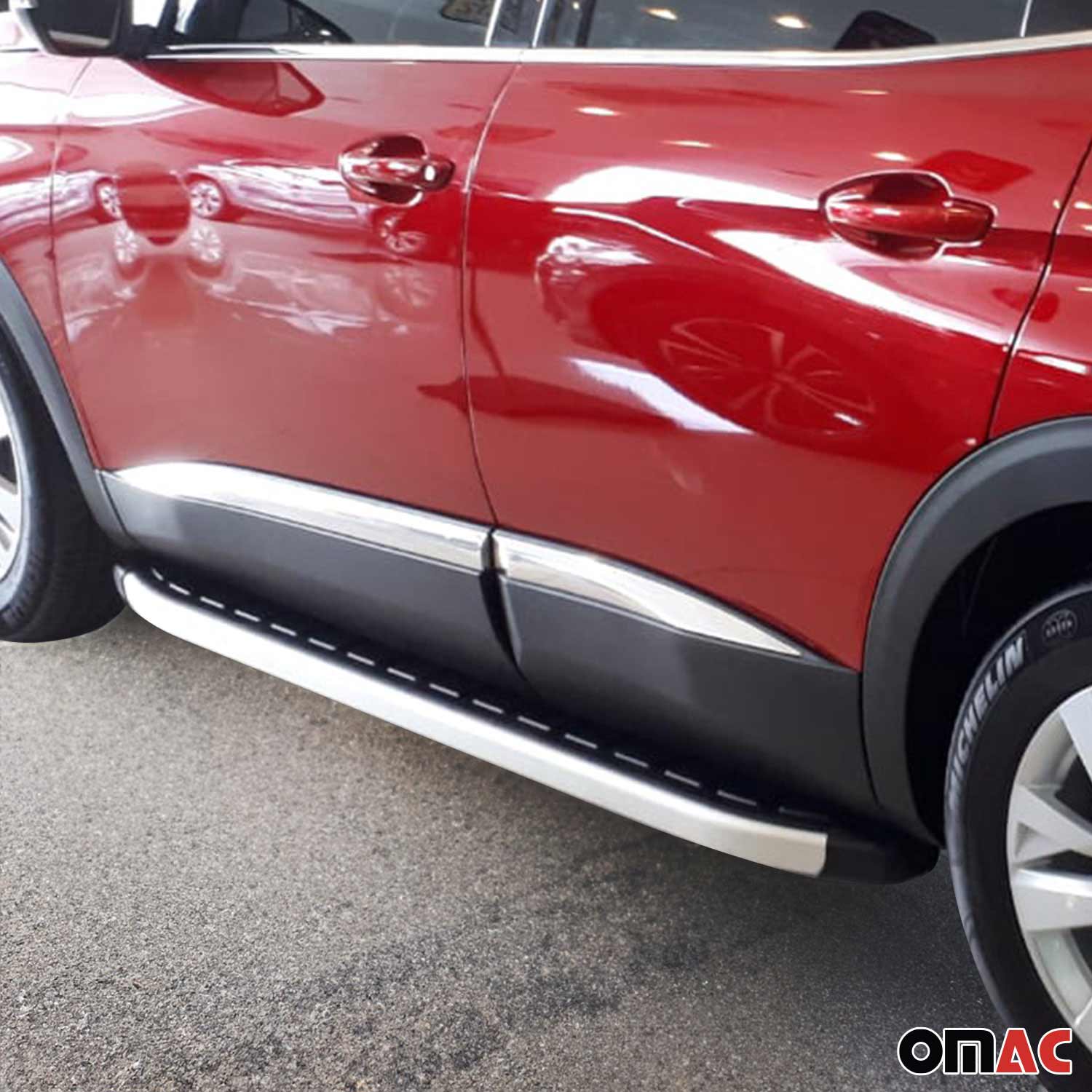 Seitentürleiste Türschutzleiste für Peugeot 3008 Active P84 2016-2024 Chrom 4x - Image 3