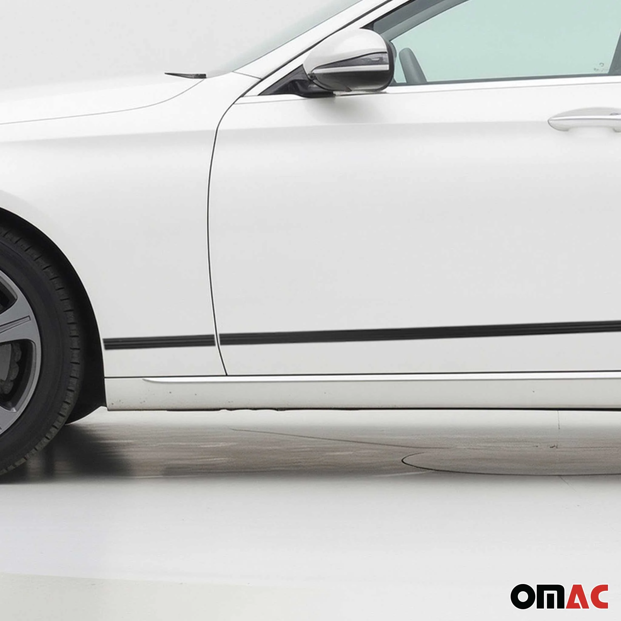 Seitentürleiste Türschutzleiste für Mercedes C Klasse W205 2014-2021 Alu 8x - Image 3