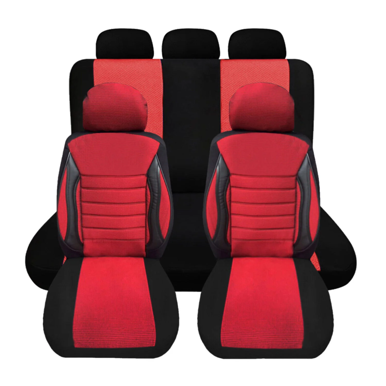 Schonbezüge Sitzbezüge für Citroen Berlingo Evasion Jumpy Jumper Rot 5Sitz