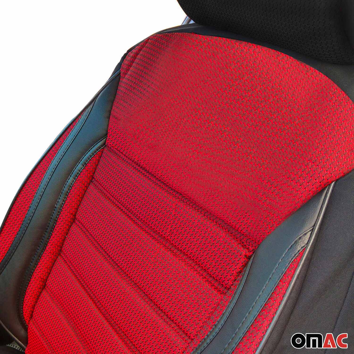 Schonbezüge Sitzschoner Sitzbezüge für Fiat Doblo Scudo Ulysse Ducato Rot 5Sitze - Image 9
