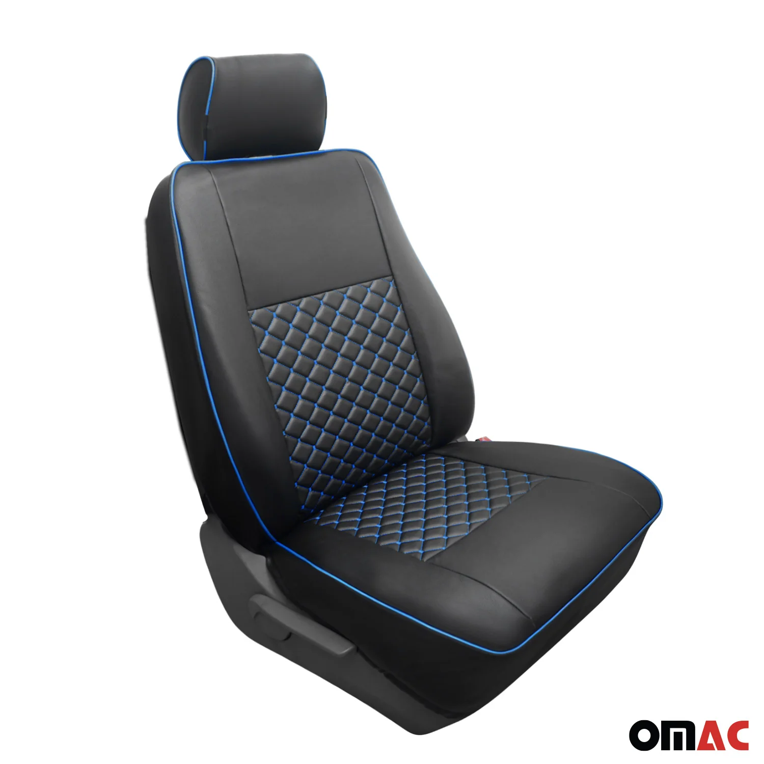 Sitzbezüge Schonbezüge für Ford Custom 2013-2022 Kunstleder Schwarz Blau 2+1 - Image 7