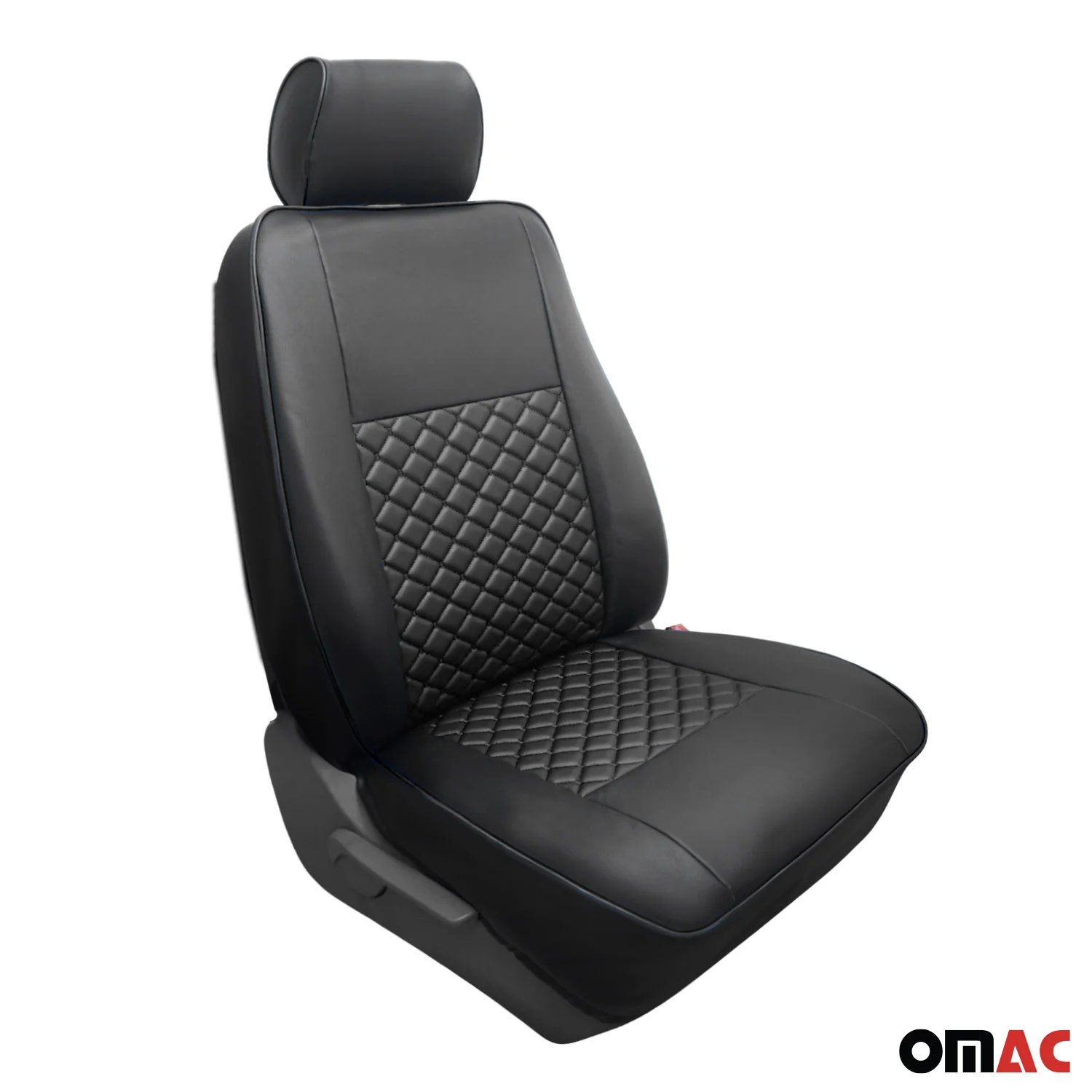 Sitzbezüge Schonbezüge für Mercedes Sprinter 2018-2026 Kunstleder Schwarz 2+1 - Image 7